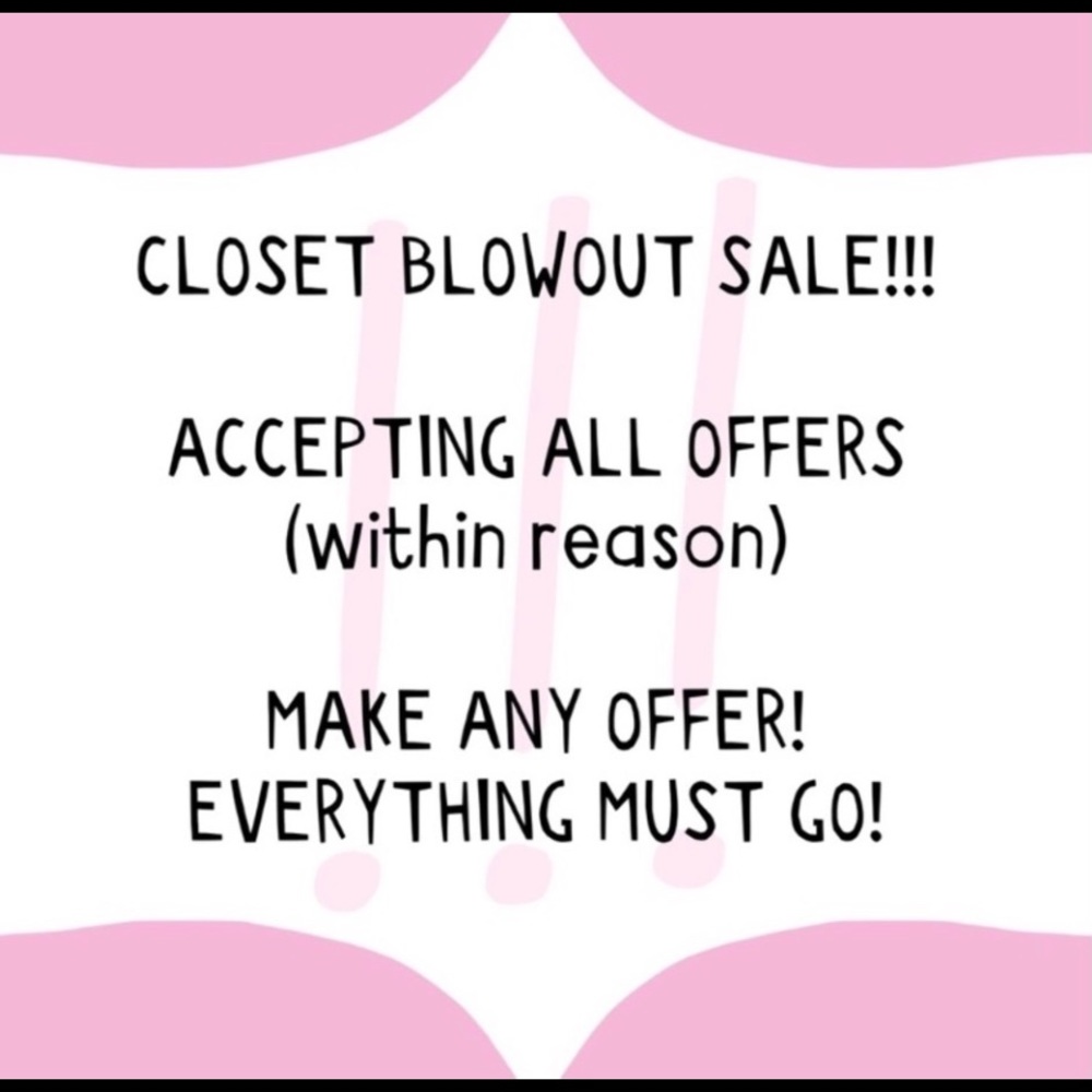 I am downsizing! Let’s make a deal!Free shipping on all bundles w/ 3 + items